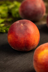 ripe and sweet nectarine fruit on the table