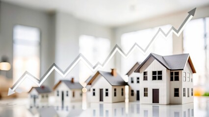 Property Market Trends Overlay on Light Background
