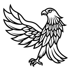 eagle with wings