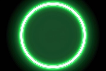 Obraz premium Neon Green Circle Frame PNG Ultra High Definition 4K