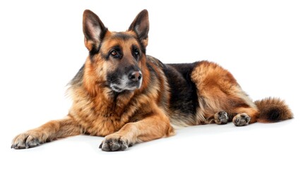 King Shepherd full body on white background
