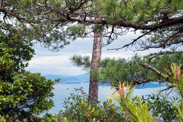Japan, Seto Inland Sea view from Miyajima island