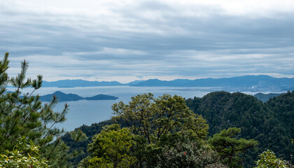 Japan, Seto Inland Sea view from Miyajima island