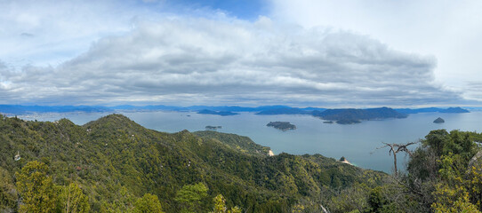 Japan, Seto Inland Sea view from Miyajima island