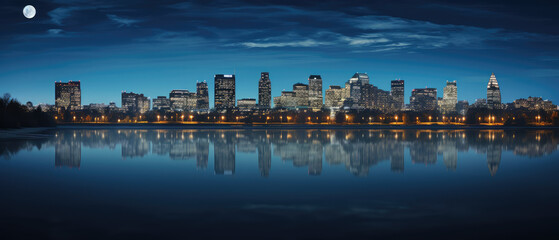 Mesmerizing Twilight City Reflections