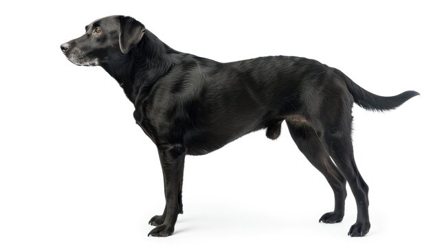 Labrabull full body on white background