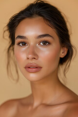 Naklejka premium close up portrait of a woman