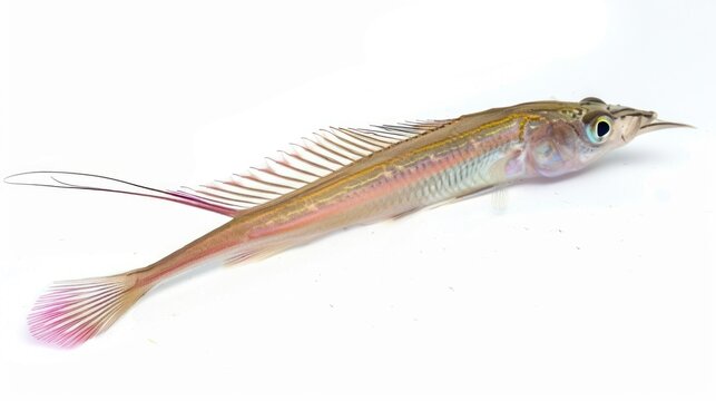 Lancetfish full body on white background