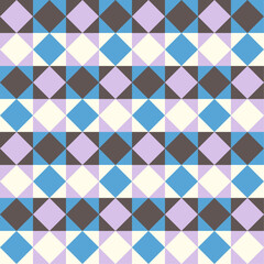 Abstract geometric background with shapes. Seamless vector pattern. Pink, blue, beige and brown