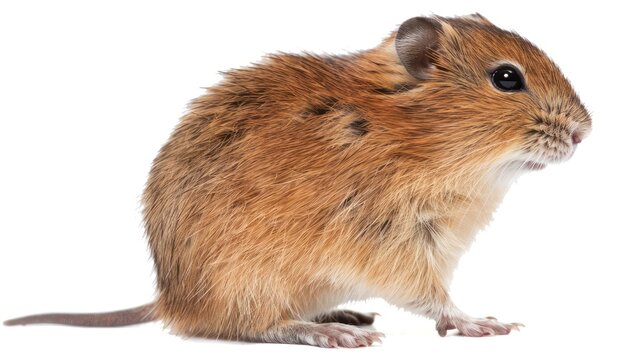 Lemming full body on white background