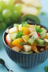 A bowl with fresh fruit	