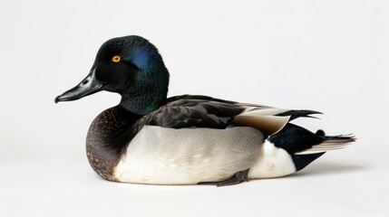 Obraz premium Lesser Scaup full body on white background
