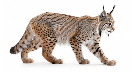 Obraz premium Lynx full body on white background