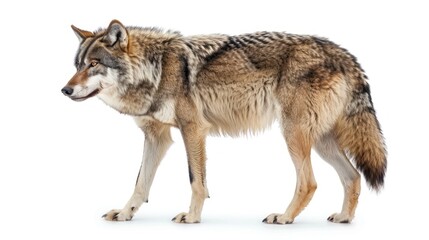 Naklejka premium Mackenzie Valley Wolf full body on white background