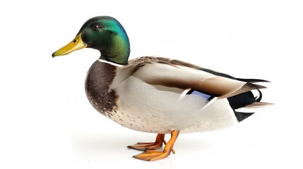 Obraz premium Mallard full body on white background