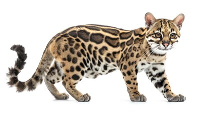 Obraz premium Margay full body on white background