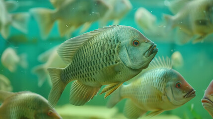 fish tilapia, Nile tilapia fish, fish swimming, Fresh raw fish, Fish tanks, fish farming