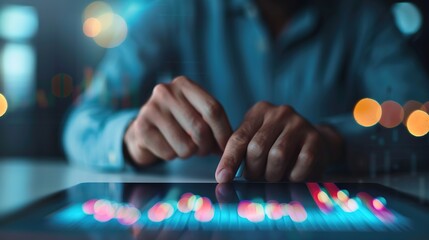 Analyzing Economic Trends: Economist Studying Graph of Increasing Stock Prices for Market Insights