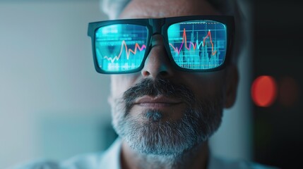 Modern Financial Advisor Using AR Glasses for Analyzing Stock Market Trends and Economic Growth