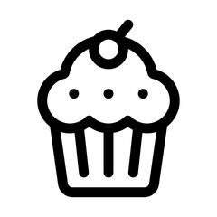 Cupcake Line Icon