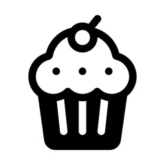 Cupcake Glyph Icon