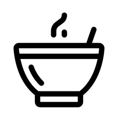 Soup Line Icon