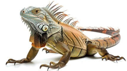Obraz premium Iguana full body on white background