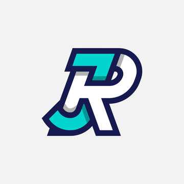 recommend clip art: Initial Letter JR or RJ Logo, Monogram Logo letter J with R combination, design logo template element, vector illustration