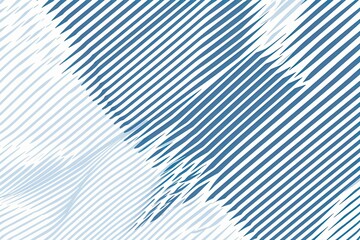 Abstract blue and white geometric pattern background with diagonal lines