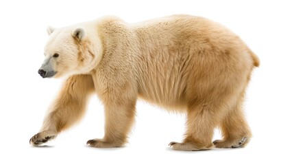 Fototapeta premium Kermode Bear (Spirit Bear) full body on white background