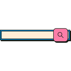 Retro Search Bar Interface
