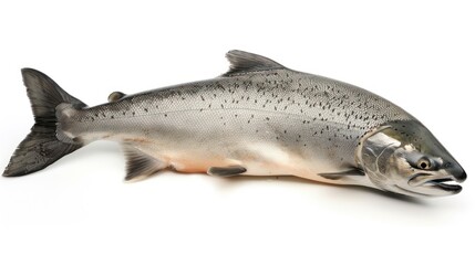 Fototapeta premium Keta Salmon full body on white background