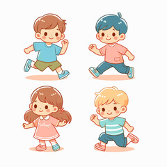 Children Illustration vector_Children 5