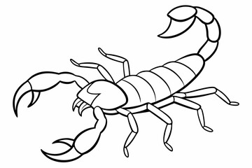 Scorpion, scorpion icon vector, scorpion tattoo. vector illustration

