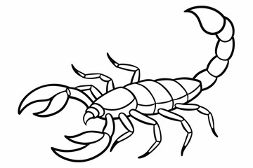 Scorpion, scorpion icon vector, scorpion tattoo. vector illustration

