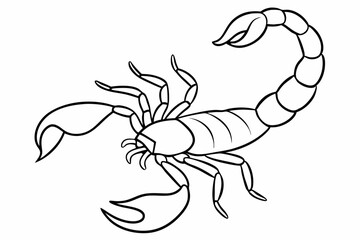 Scorpion, scorpion icon vector, scorpion tattoo. vector illustration

