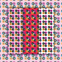 
Huge Seamless memphis floral patterns. Patterns for any interior, plain, curtail and chic decoration,scrapbook, ancient, elegance designs.