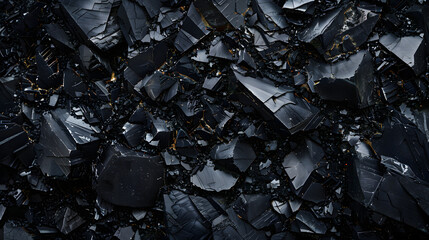 shiny obsidian background and texture, reflective, black color, rock formation, black obsidian background and wallpaper, black banner and header