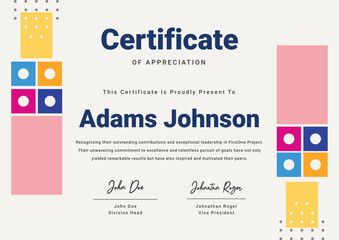 Certificate of Appreciation Template Design