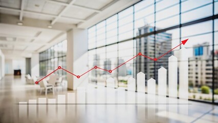 Commercial Property Market Analysis Overlay with Charts

