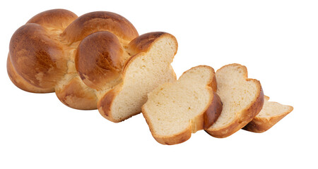 bread, sliced cut out isolated transparent background