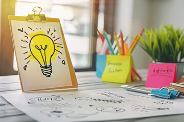 Inspirational Light Bulb Idea Office