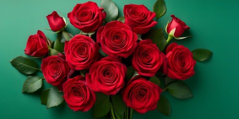 bouquet of red roses