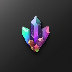 Obraz premium Multicolored Crystal Prism Cluster with Vibrant Rainbow Hues