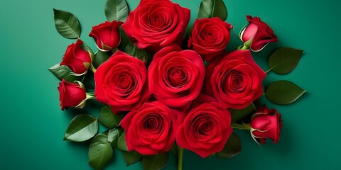 Obraz premium bouquet of red roses
