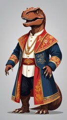 Динозавр в мундире 
A dinosaur in a uniform