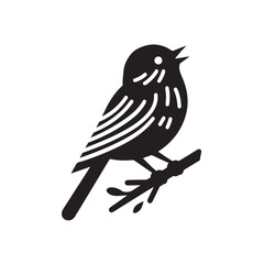 Bird victor back and white image