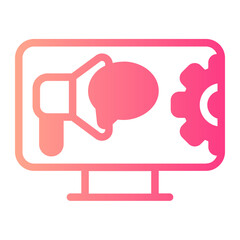 marketing automation gradient icon