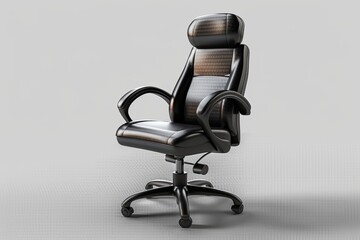 Office Chair full body isolate on transparency background.3d rendering