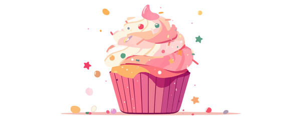 Kaleidoscope on a white background. Vector flat minimalistic isolated illustration.